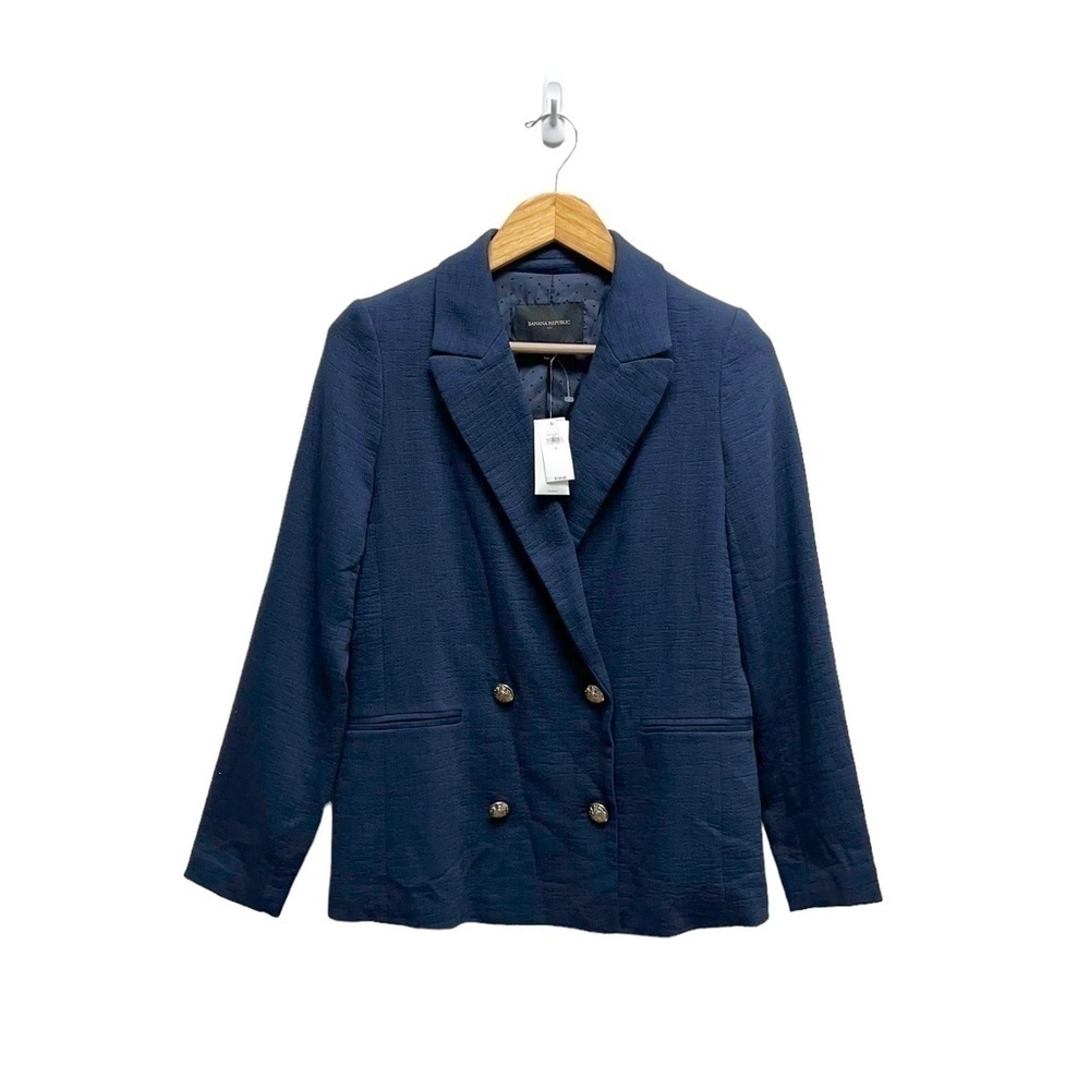 NWT Banana Republic Factory‎ Double Breasted Textured Blazer